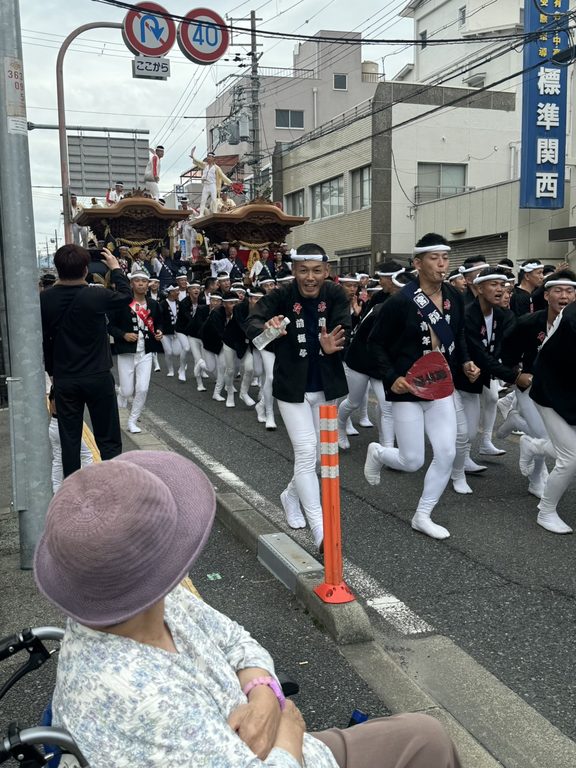 アクアもだんじり見学